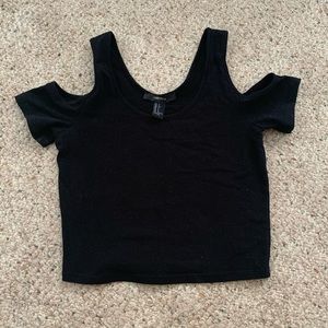 Black crop top